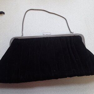 Black Velvet Clutch Purse